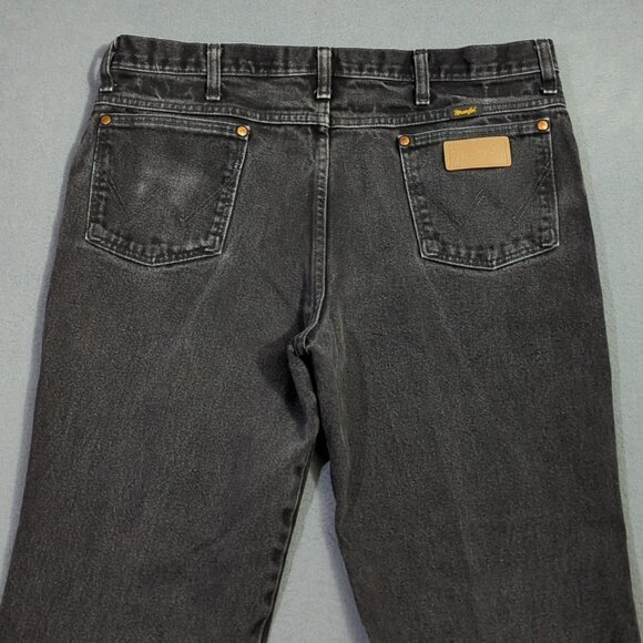 Wrangler Jeans Men's 36x32 Black 936WBK Cowboy Cut Slim Fit Western Denim - Picture 4 of 10